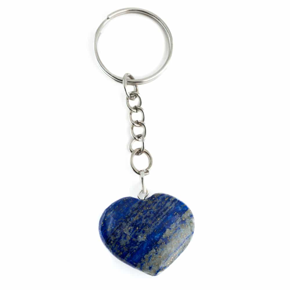 Porte Cl S En Pierre Pr Cieuse Lapis Lazuli Coeur Mm Zenvol