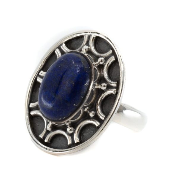 Bague Lapis Lazuli Argent 925 Dissada Taille 17 Zenvol Vente