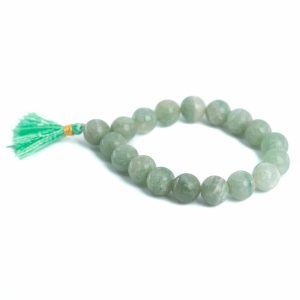 Bracelet de Pierres Précieuses Aventurine Verte « Power Beads » 10 mm