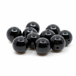 Perles en Pierre Précieuse Obsidienne en Vrac - 10 pièces (10 mm)