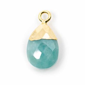 Pendentif en Pierre Précieuse Amazonite (10 mm)