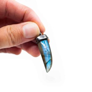 Pendentif Pierre Précieuse Labradorite en Argent 925 | Qualité A+