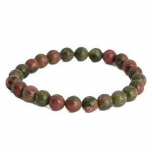 Bracelet Pierre Précieuse Unakite - 8 mm