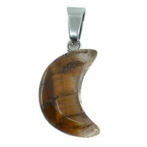 Pendentif Oeil de Tigre - Lune