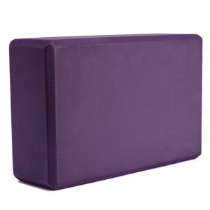 Brique de Yoga Spiru Mousse EVA Violette Rectangulaire - 22 x 15 x 7.5 cm