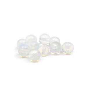 Perles en Pierre Précieuse Opaline - 10 pièces (4 mm)