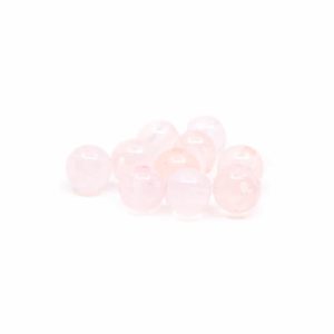 Perles de Pierre Précieuse Quartz Rose - 10 pièces (4 mm)
