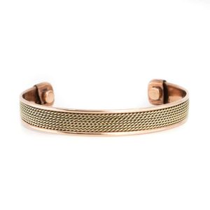 Bracelet Magnétique en Cuivre « Grille »