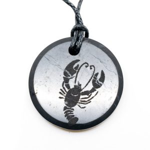 Pendentif Shungite Signe Astrologique Cancer (30 mm)