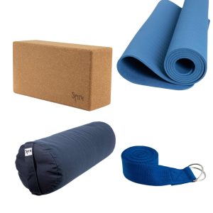 Ensemble de démarrage de yoga luxe - bleu